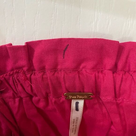 Free People Tube top size XS adjustable straps, side ties, ruched, cotton - Picture 4 of 7